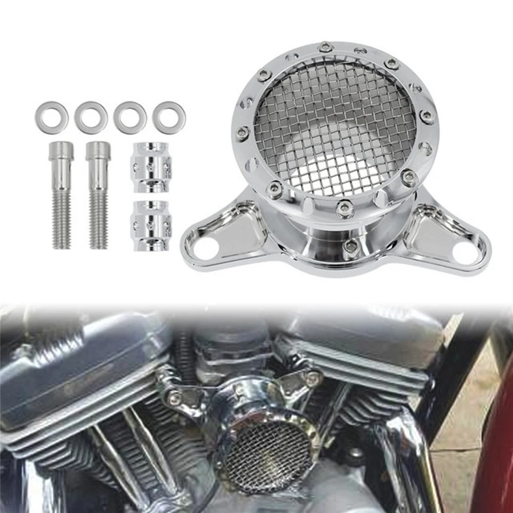 Motorcycle Retro Air Cleaner CNC Aluminum Intake Filter For Harley Sportster XL883 Iron XL1200 X48 2004-2014