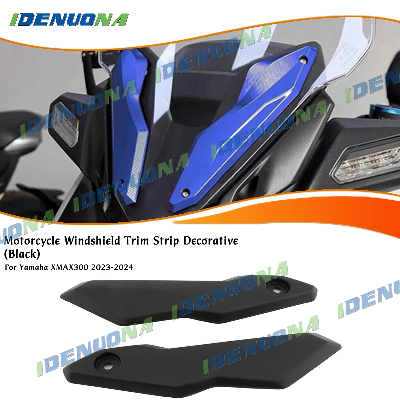 For YAMAHA XMAX300 XMAX 300 2023-2024 Motorcycle Front Windscreen Decorative Strip Windshield Cover