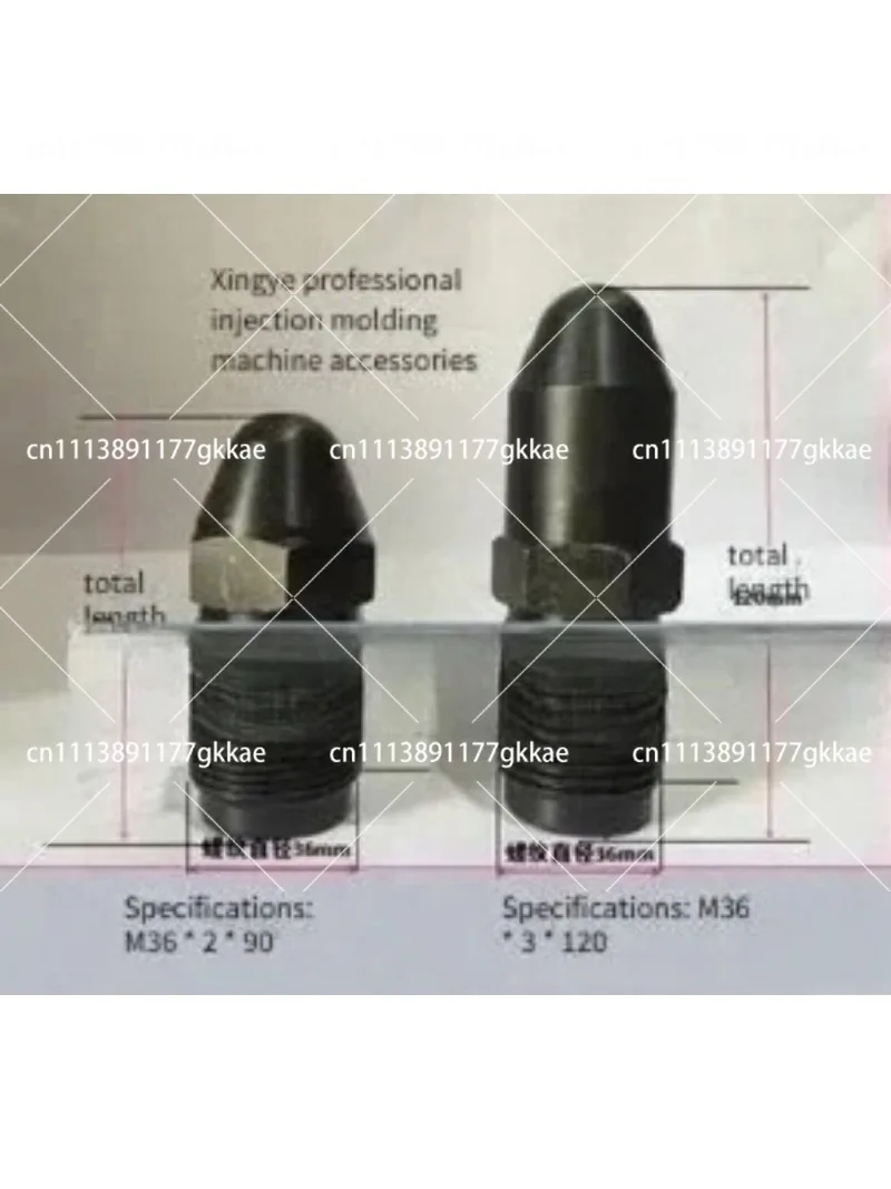 M36X2 Injection Molding Machine Nozzle Head Replacement Parts Durable Industrial Component