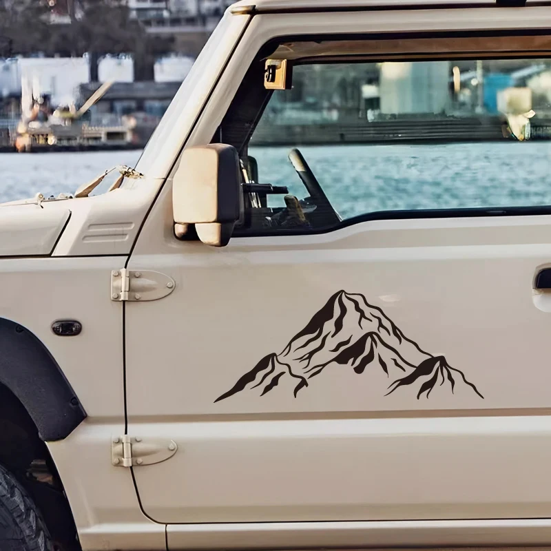 Chain of mountains Decals & Bumper Outdoor adventure designs, outdoor adventure stickers nature themed decorations durable vinyl
