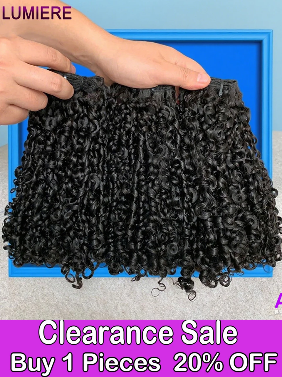 8-24Inch Mongoolse Pixie Krullend Menselijk Haar Bundels Deal Bouncy Jerry Krullend Haar Bundels Braziliaanse Ruwe Maagdelijke Haar Weave Extension - afbeelding 2