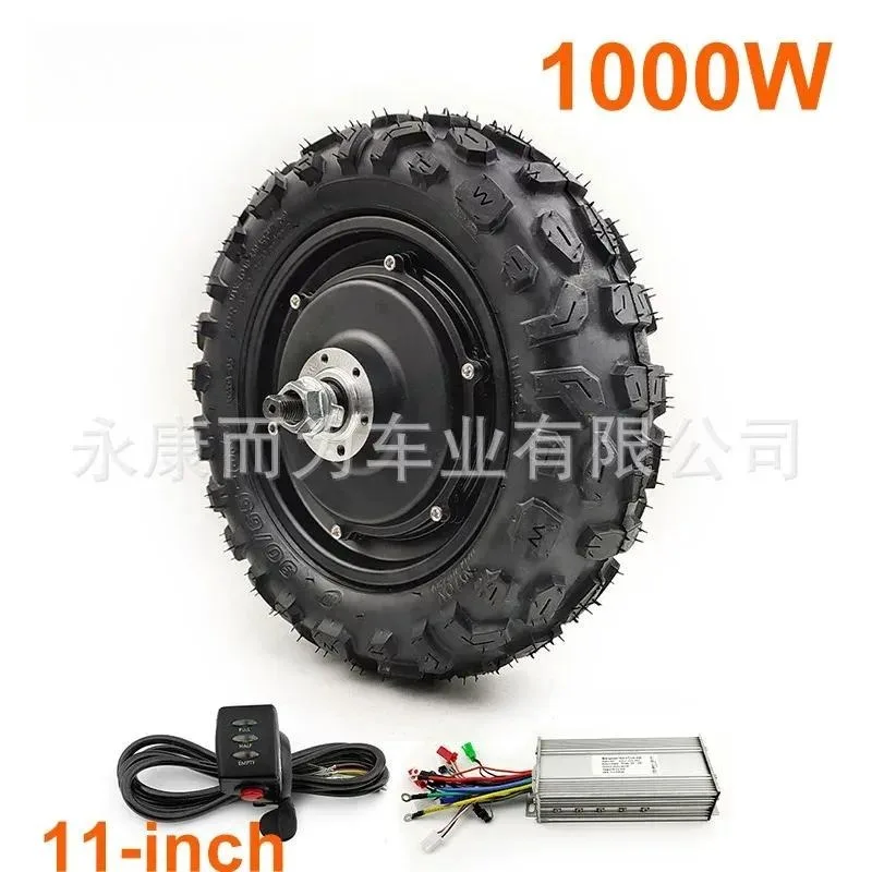 for Brushless Wheel Motor 11 Inch 1000W High Speed Torque Large Off Road Tires with Throttle Electric Scooter