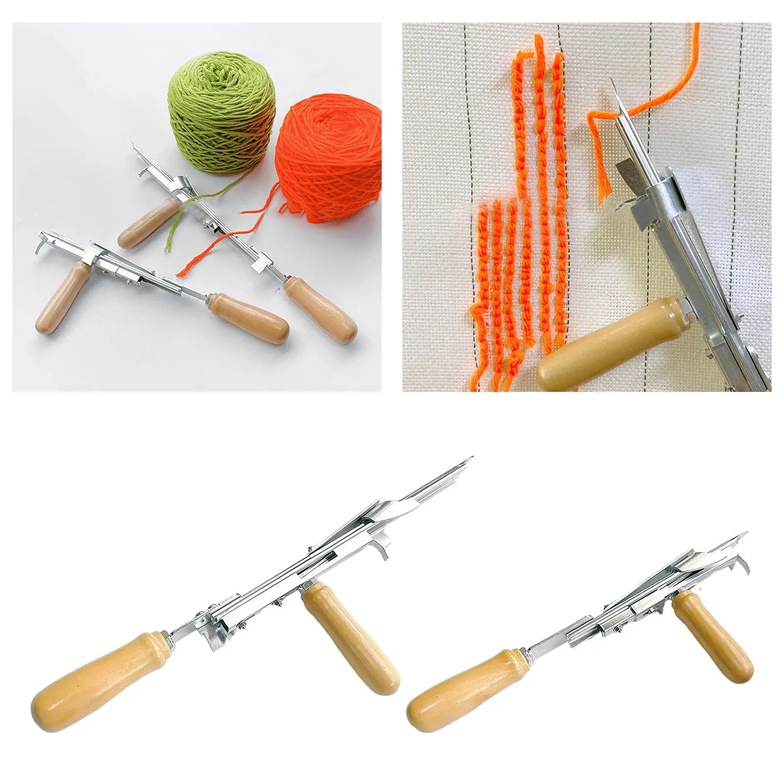 Manual Tufting Carpet Tool Tufting Area Rug Weaving Tool Easy to Use Artwork Accessories Useful DIY for Embroidery Machine