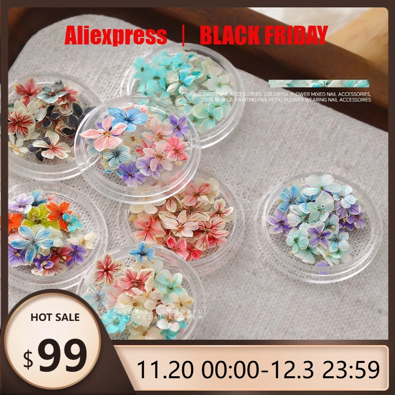 

1 шт., летний градиентный цветочный дизайн ногтей, сушеные цветы, смешанные цвета, натуральные прессованные цветы, ручная работа, сделай сам, в штучной упаковке, носимый материал для ногтей