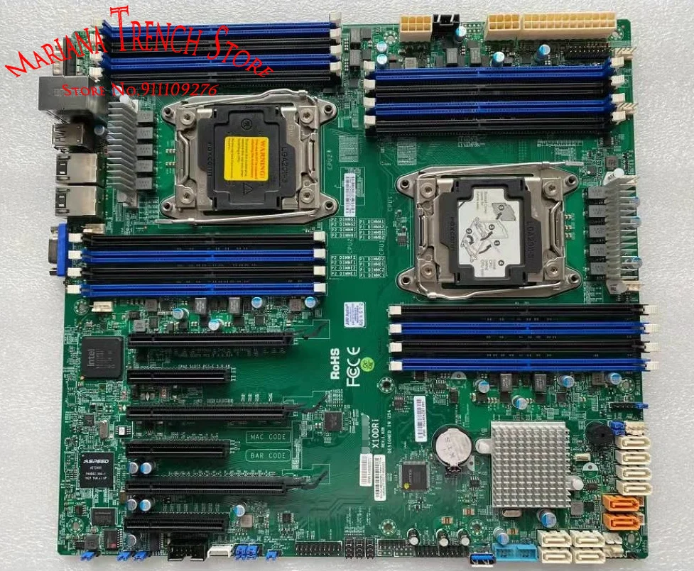 

X10DRi для материнской платы Supermicro LGA2011 E5-2600 v4/v3, семейства DDR4, двухпортовый GbE LAN SATA3 (6 Гбит/с), IPMI 2,0