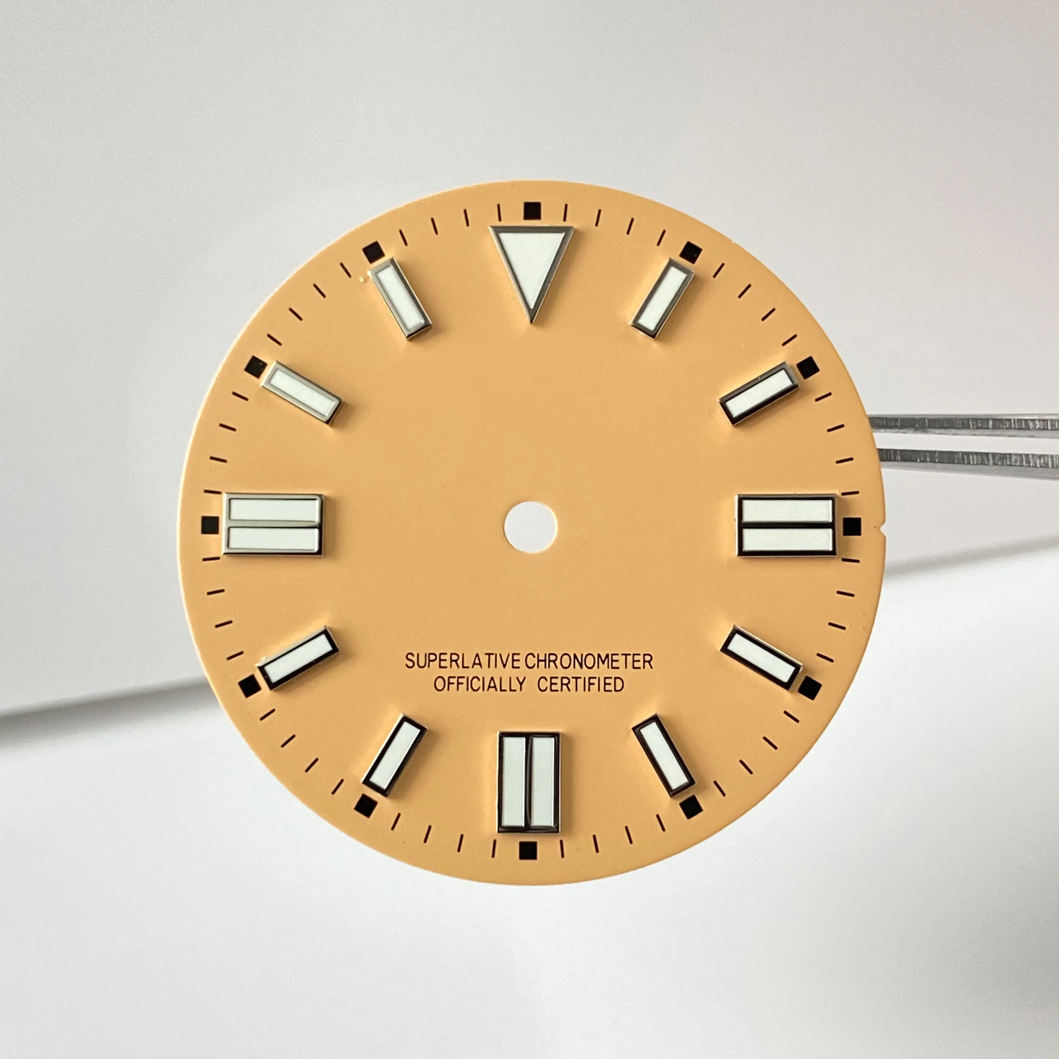 NH35 ダイヤル 28.5mm ブルー/グリーン/イエロー/ピンク/パープル ダイヤル グリーン夜光 NH35/NH36/NH38 ムーブメント対応 腕時計ケース交換部品