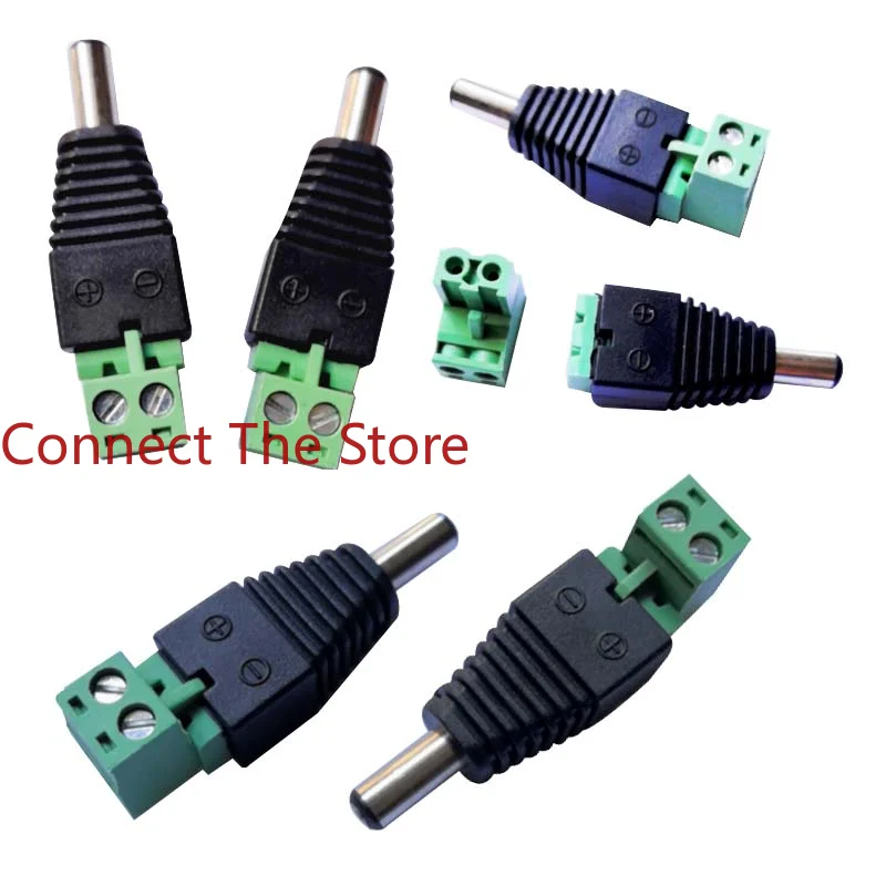 

7PCS DC5525 Green Glue 5.5*2.5 Male Plug-in With Terminal