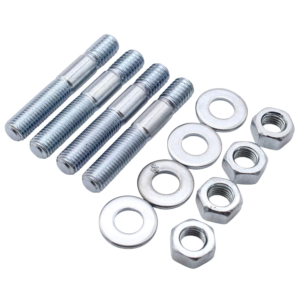 Metal Carburetor Studs Kit for Holley and For Edelbrock Intake Manifold Compatible Replacement 5/16 Threaded Studs Set
