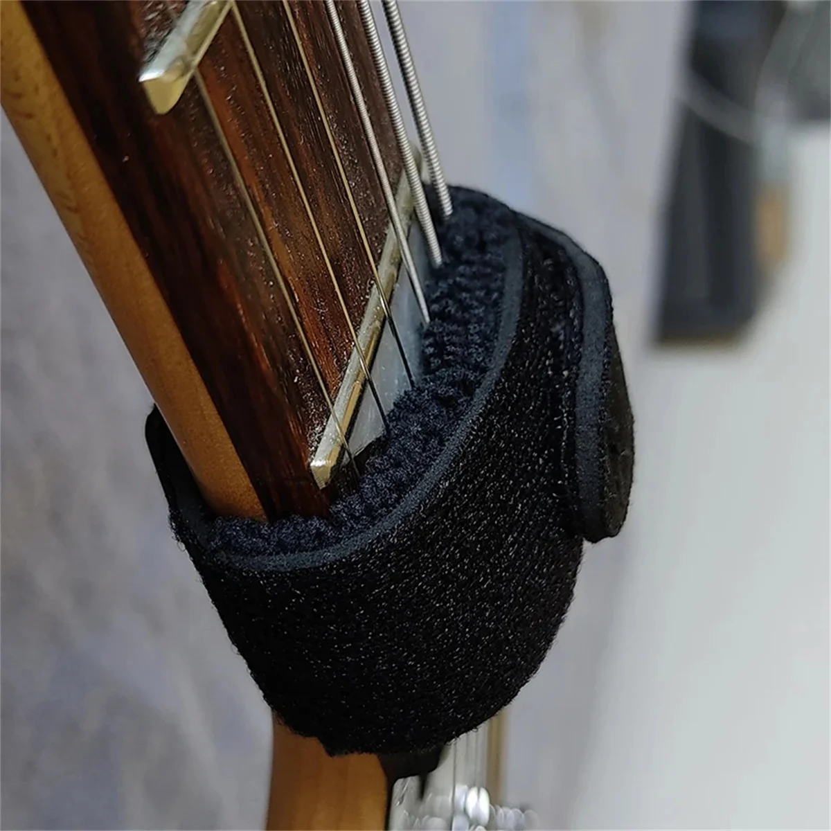 Miwayer Guitar Fret Strings Mute Noise Damper Mute Wraps Black Guitar Beam Tape for Guitars, Bass, and Ukulele