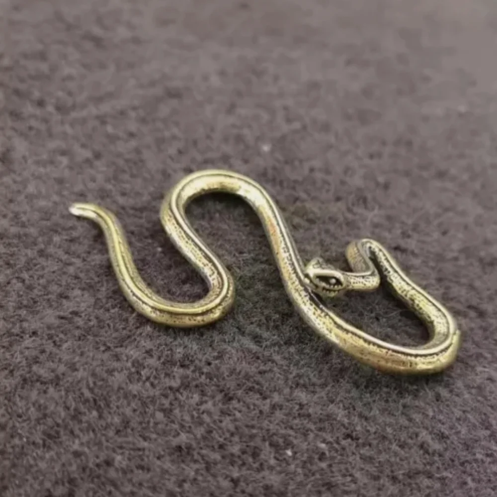 Tabletop Figurine Brass Snake Animal Statue Sculpture Home Decor Gifts