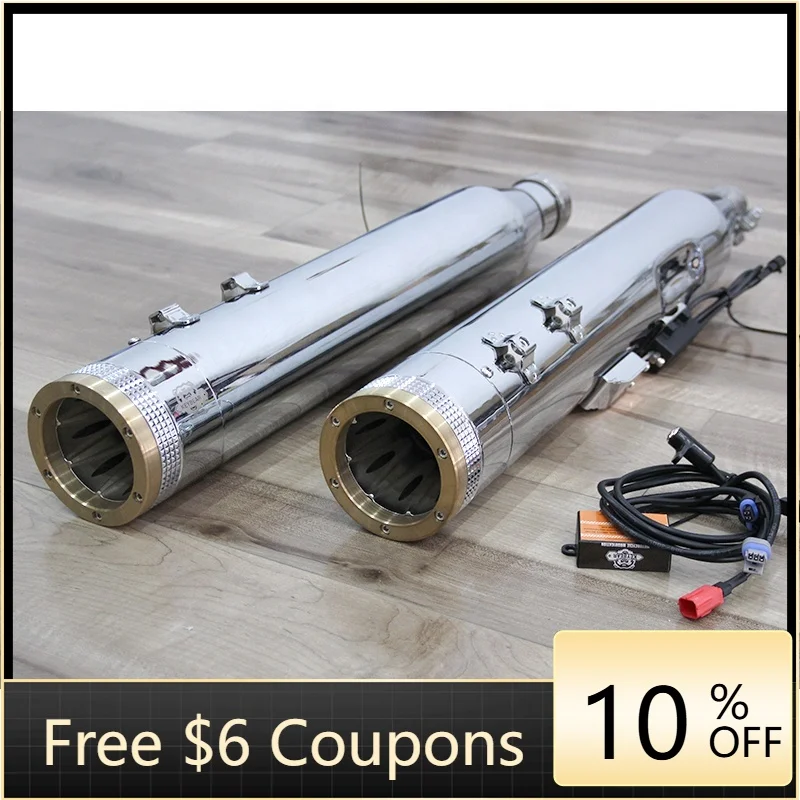 

STLF 2017-Later HD Electra Glide Road Glide Street Glide-Compatible Electronically Adjustable Motorcycle Exhaust System in Steel