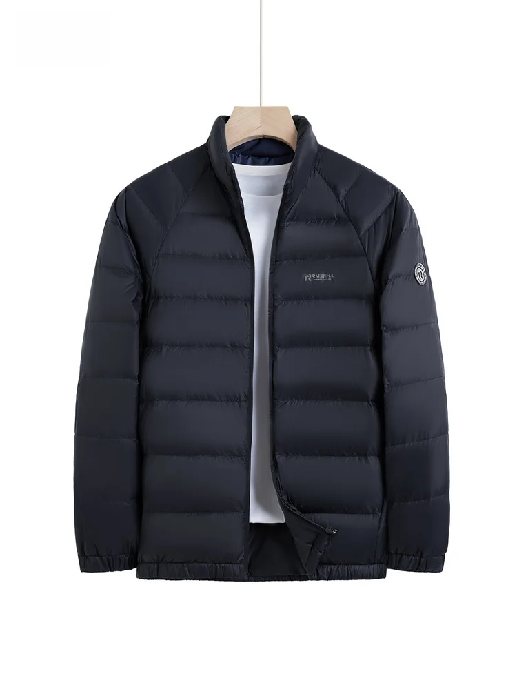 

Lightweight Casual Stand Collar Men's down Jaet Busin Casual Simple Sle Outdoor Daily Wear Nylon Fabric Du down Filling