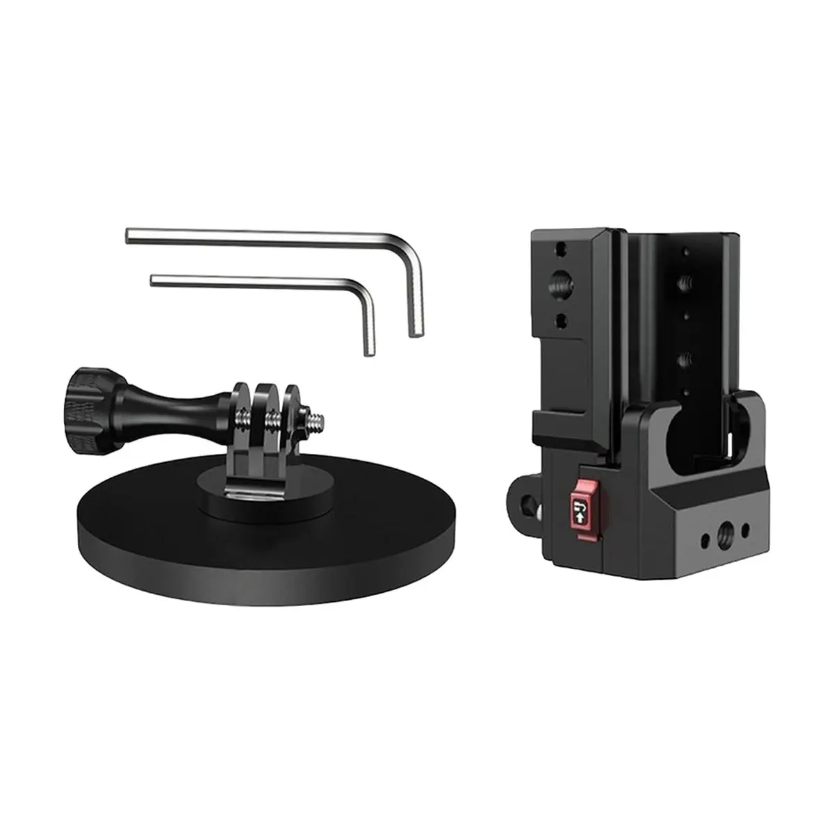 For Pocket 4 /4Pro Protective Frame Camera Expansion Handle Aluminum Case Bracket Base Magnetic Suction Cup
