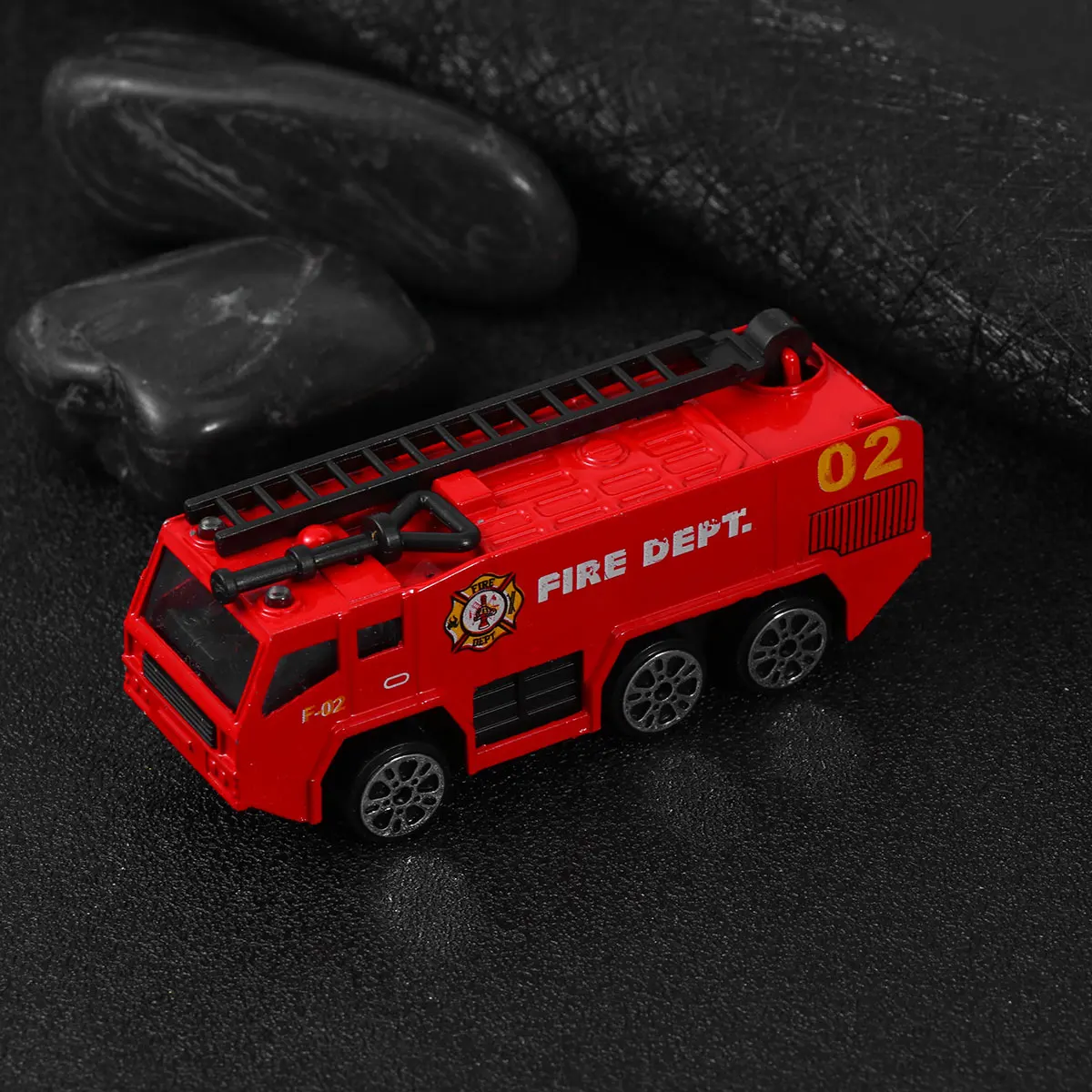 Ensemble de pompiers en alliage moulé sous pression pour enfants, 6 pièces, Design de mouvement à retirer, Collection détaillée, cadeau, récompense idéale pour enfants