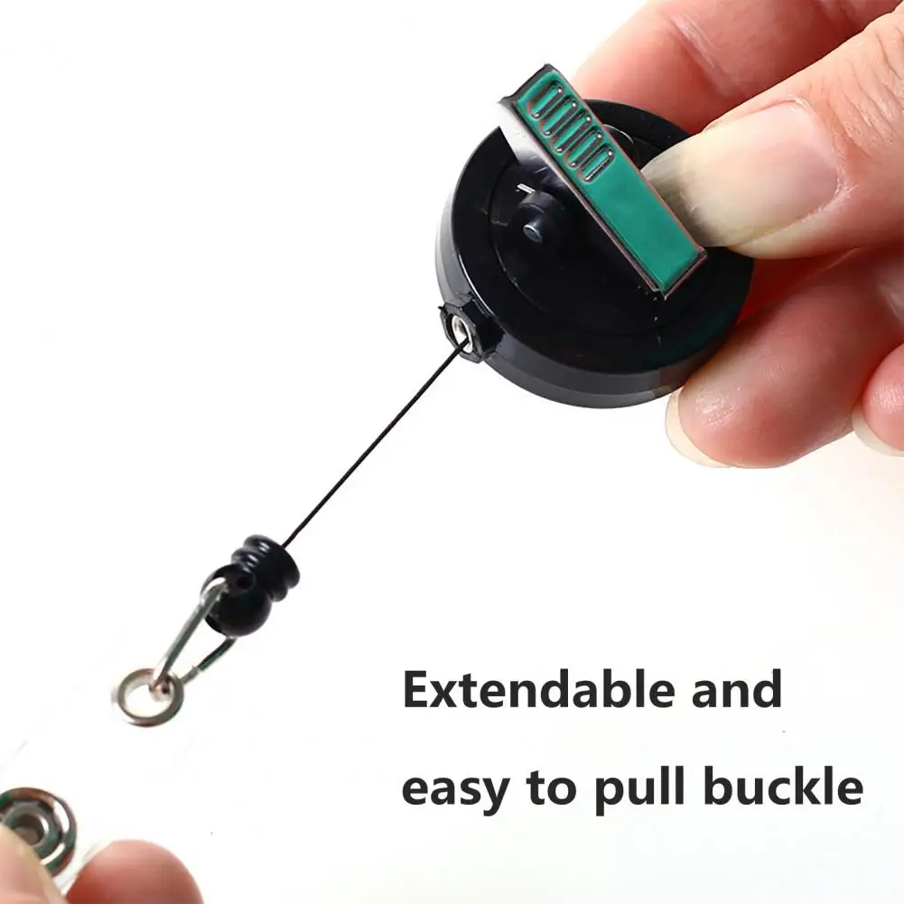 ม้วนที่ใส่บัตรประจำตัวม้วนตราลวดแบบยืดหดได้อเนกประสงค์ม้วนป้ายหดเก็บได้10แพ็กยืดหยุ่นได้360องศาสำหรับมืออาชีพ