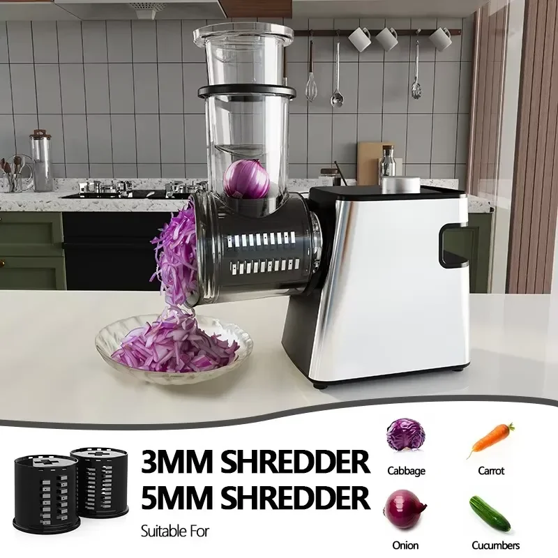 Multifunctional High Quality Upgraded Food Slicer Cheese Grater Kitchen Gadgets Automatic Electric Vegetable Cutter