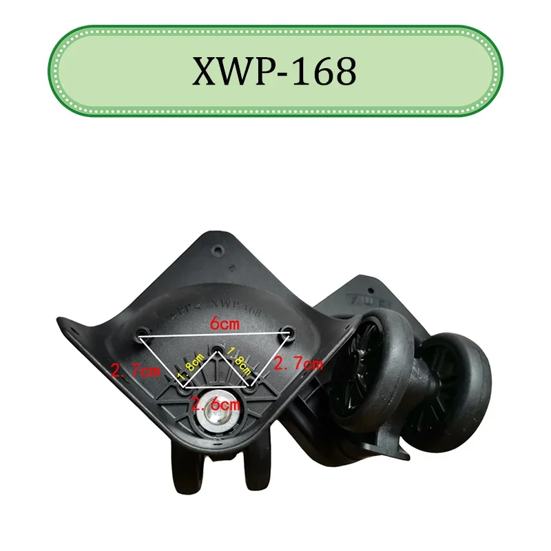 For XWP168 Universal Wheel Replace The Luggage With Quiet Wear-resistant Push-pull Smooth Shock Absorption Replacement Accessory