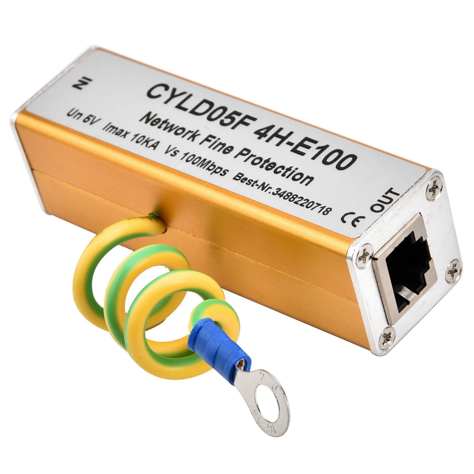 Universal RJ45 RJ11 Adapter Ethernet Netzwerk Überspannungsschutz Donner Beleuchtung Ableiter Schutz 5V Stabil Donnerfest Langlebig