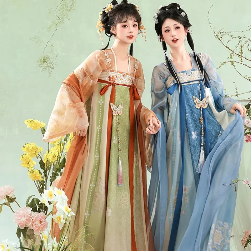 Hanfu Costume Chinese Traditional Woman Ancient Han Dynasty Dress Oriental Princess Dress Lady Elegance Tang Dynasty Dance Wear