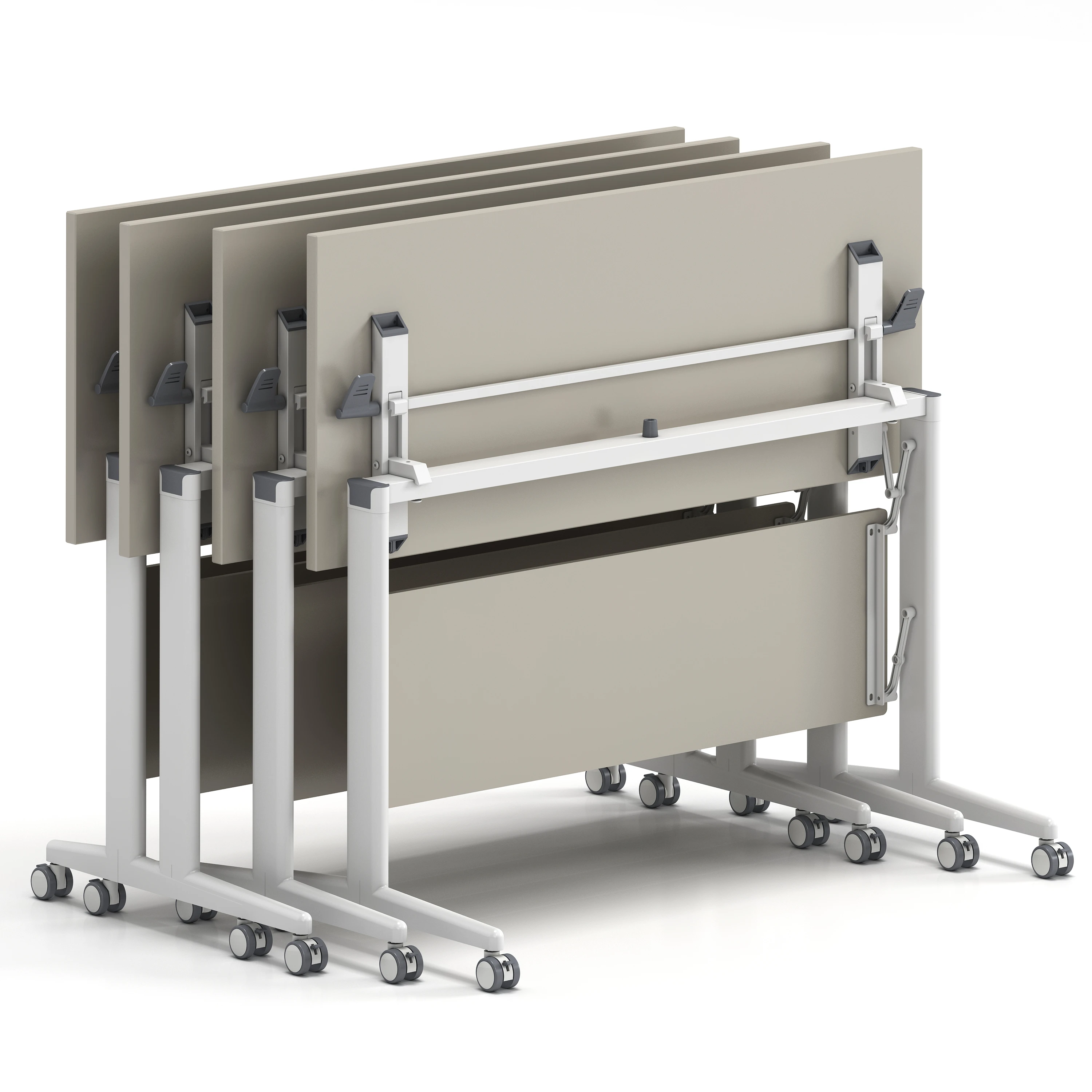 

Multimedia Foldable Desk Fold Foldable Folding Fliptop School Training Room Use Office Table Desk