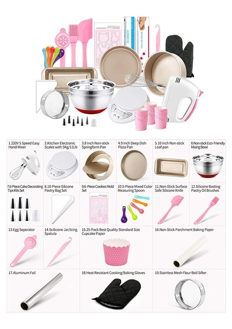 MCK Complete Cake Baking Set Bakery Tools for Beginner Adults 21 PCS of Baking Equipment AliExpress
