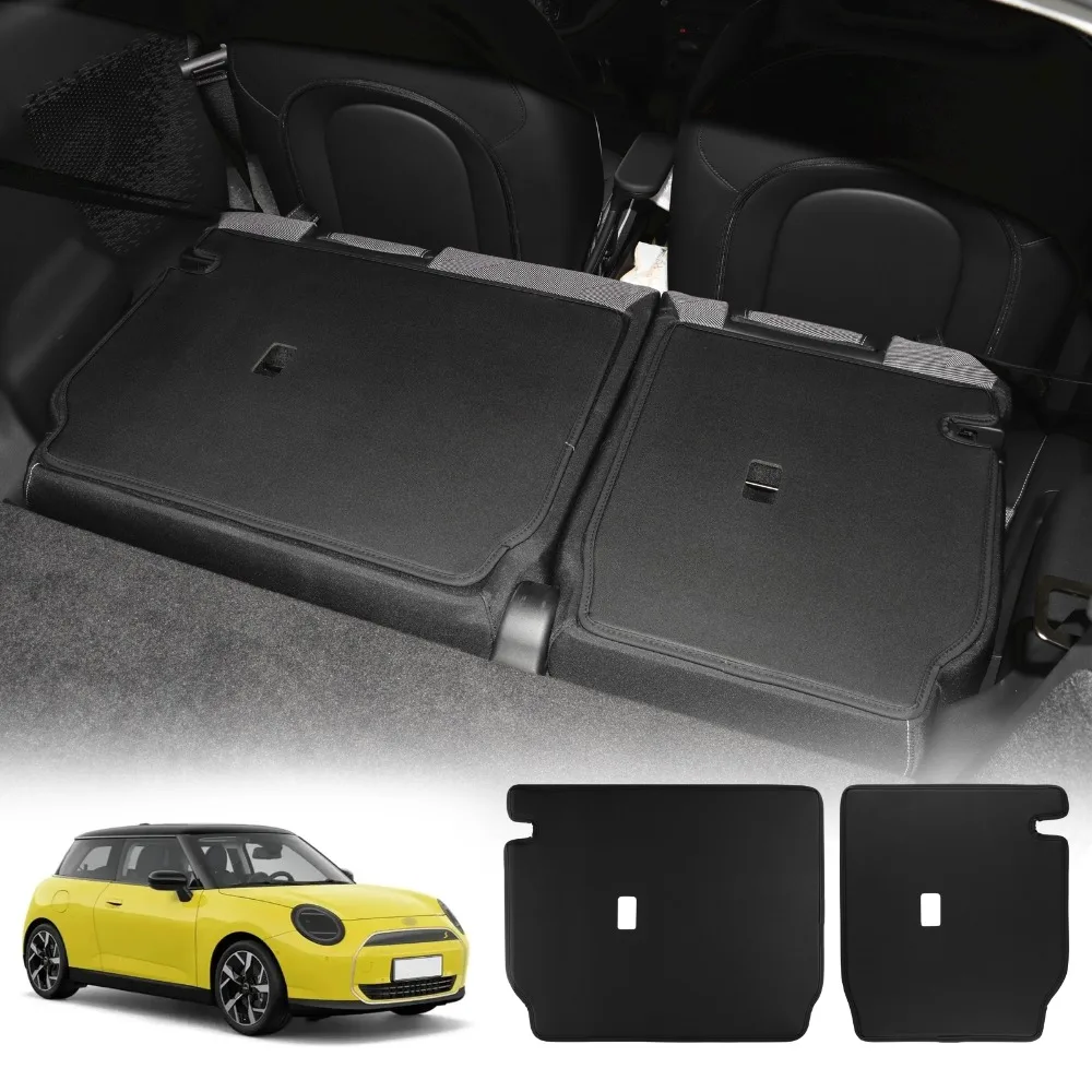 Car Rear Seat Anti-kick Pad & Trunk Mat For Mini Electric Cooper SE J05 U25 F66 F65 EV 24 25 Seats Protector Cover Auto Interior