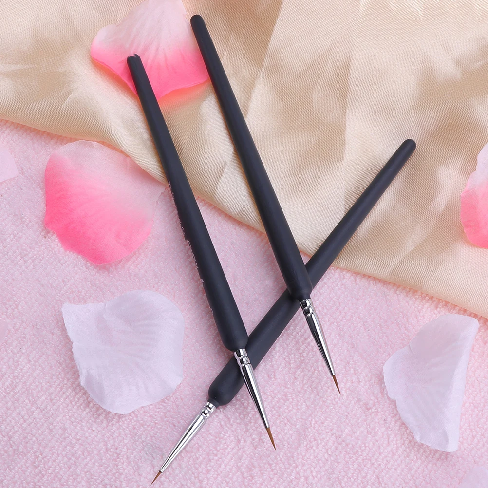 

4 Pcs Detail Paint Brush Set Fine Miniature Art Supplies Wooden Handle for Acrylic Watercolor Oil Painting