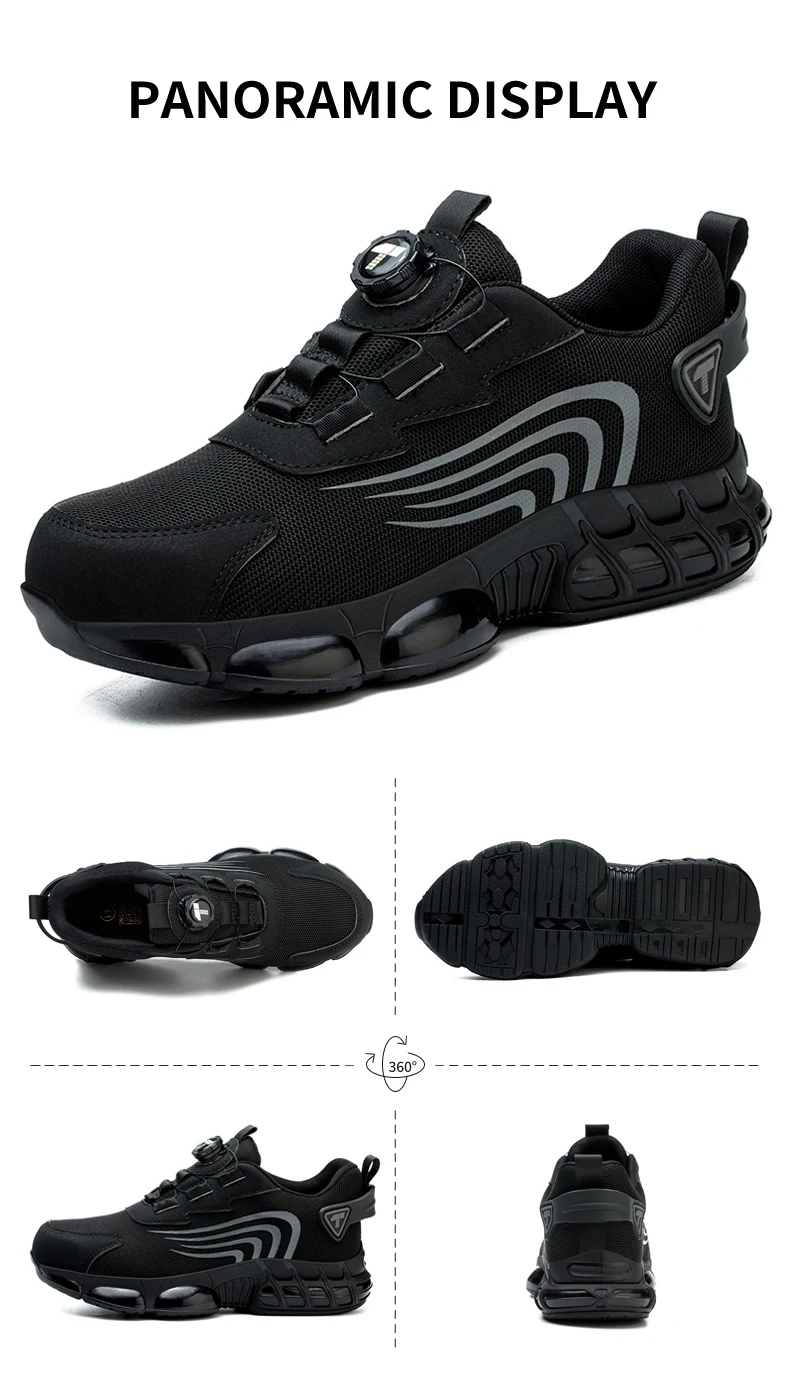 Arbeitssicherheitsschuhe für Herren, Stiefel, Damen, Stahlkappe, Sportschuhe, pannensicher, sturzsicher, leicht, verschleißfest, Industriequalität – Detail 7