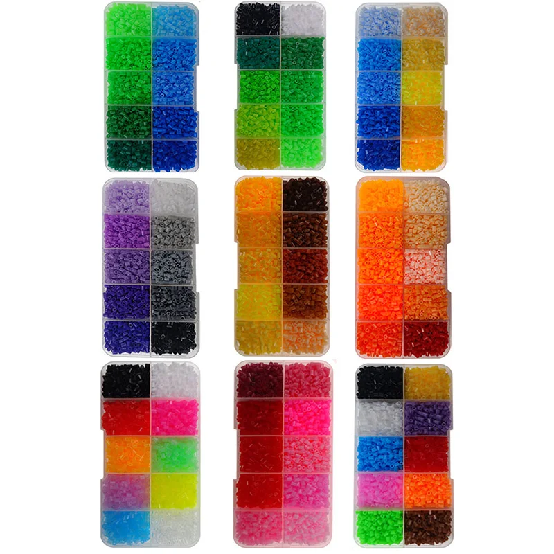 Cuentas de fusión de 2,6mm y 4500 piezas para niños, 10 colores, rompecabezas Pixel Art, cuentas Hama, rompecabezas 3D, regalo hecho a mano, cuentas