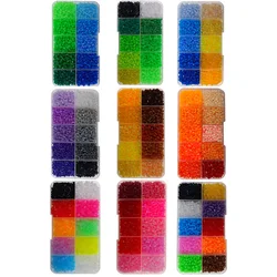 Cuentas de fusión de 2,6mm y 4500 piezas para niños, 10 colores, rompecabezas Pixel Art, cuentas Hama, rompecabezas 3D, regalo hecho a mano, cuentas de hierro fundidas, juguete para niños