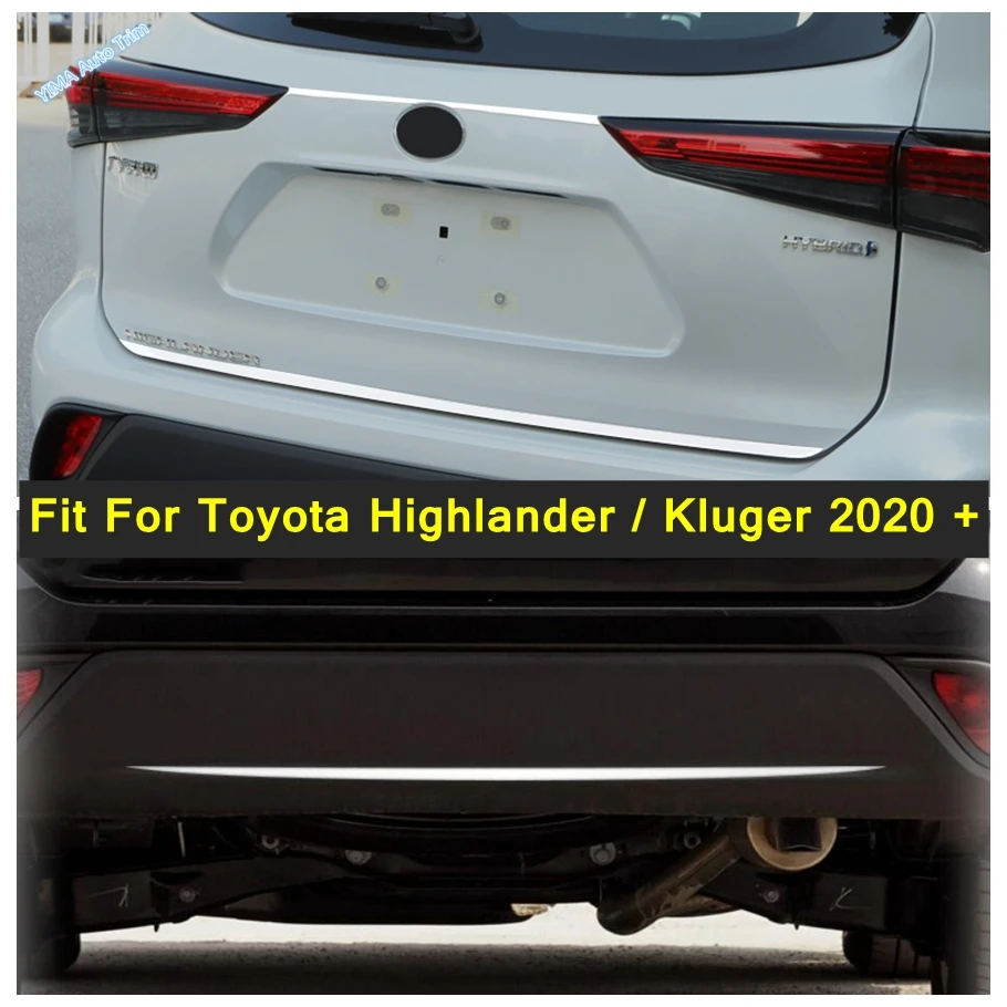 

Exterior Accessories Rear Bumper Cover Trim Strip Tailgate Door Handle Molding Fit For Toyota Highlander / Kluger 2020 - 2024