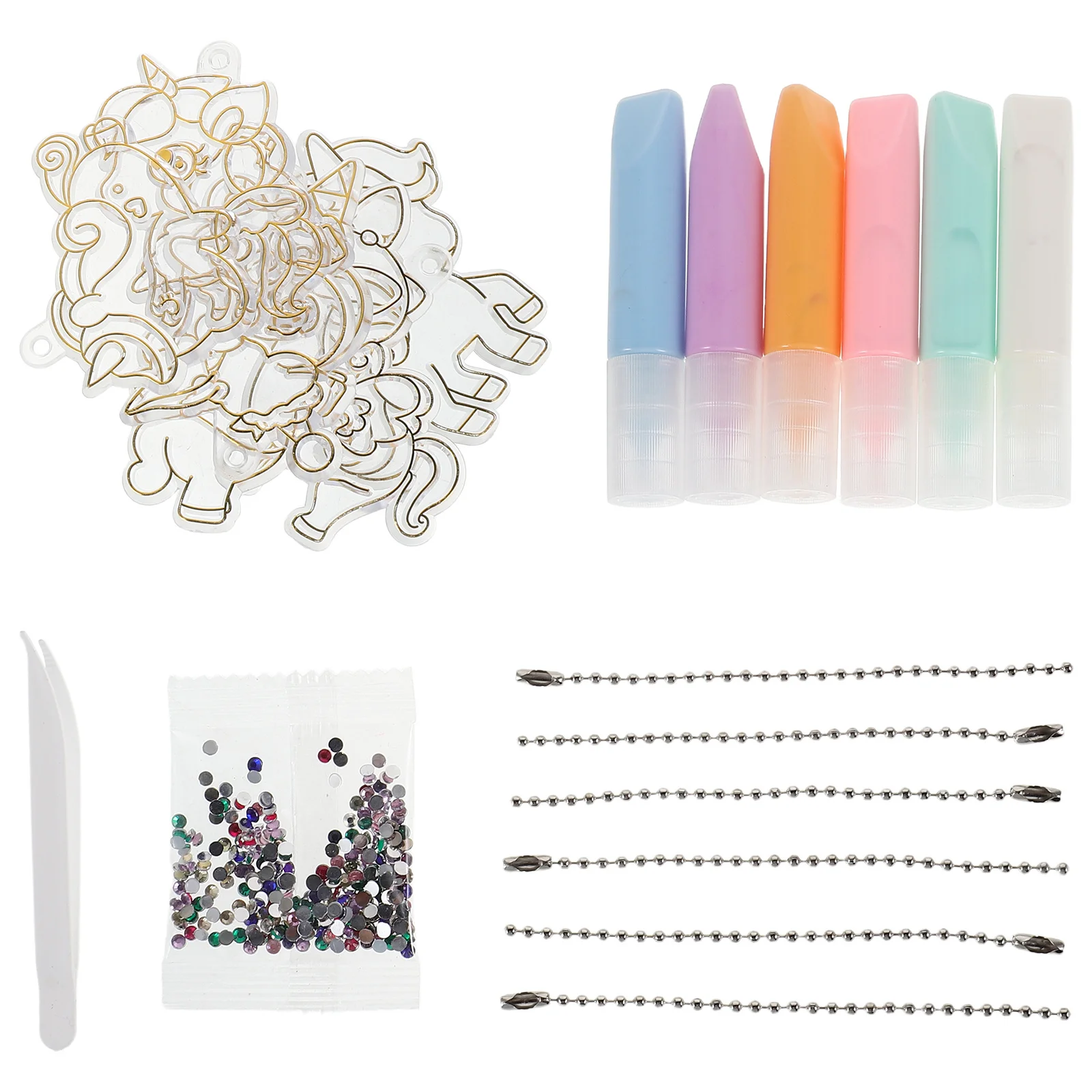 1 مجموعة يونيكورن الشمس الماسك تلوين عدة للأطفال Diy بها بنفسك نافذة ديكور معلق الزجاج الملون الفن الحرفية النشاط لا خبز هلام الفن مجموعة