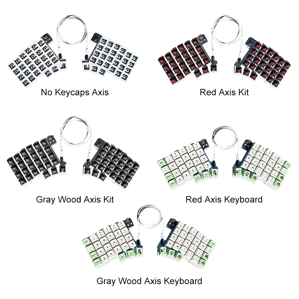 Split Keyboard Wired Ergonomics Keyboard Hot Swap Gaming Keyboard Programmable Keyboard Customized PC Gamer Accessories