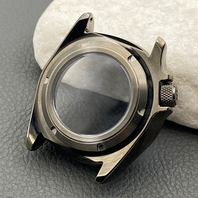 Gun Grey SKX007 Watch Case Crown at 3.8 for 22mm Watch Stap Fit NH34 7S 4R NH35 NH36 Movement Diving Watch Case Customized Logo
