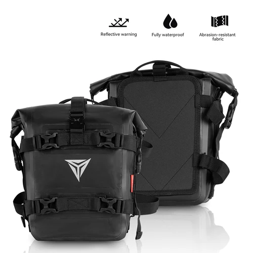 Imagen 1 del producto Bolsa lateral para tanque al aire libre, bolsa para SILLÍN de motocicleta, paquete de herramientas, bolsa para barra de choque, impermeable, bolsa seca para parachoques de Moto, 8L, gran capacidad para 1250 GS