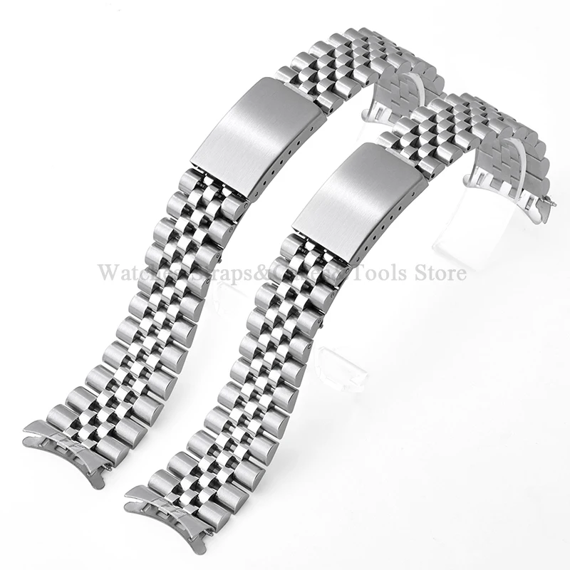 Solid Stainless Steel Band for Rolex for DATEJUST Strap 18mm/19mm/20mm/21mm Curved End for Jubilee Bracelet Men Woman Watchband