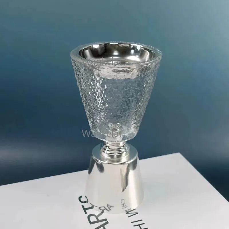

Exquisite Simple Glass Dubai Carbon Incense burner Suitable for Party Festival Decoration Arabic Silver Metal Incense