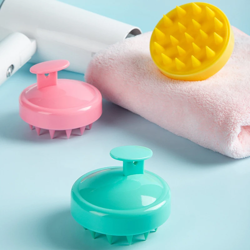 1PC Silicone Head Wash Clean Care Hair Root Itching Scalp Massage Comb Shower Brush Pet supplies