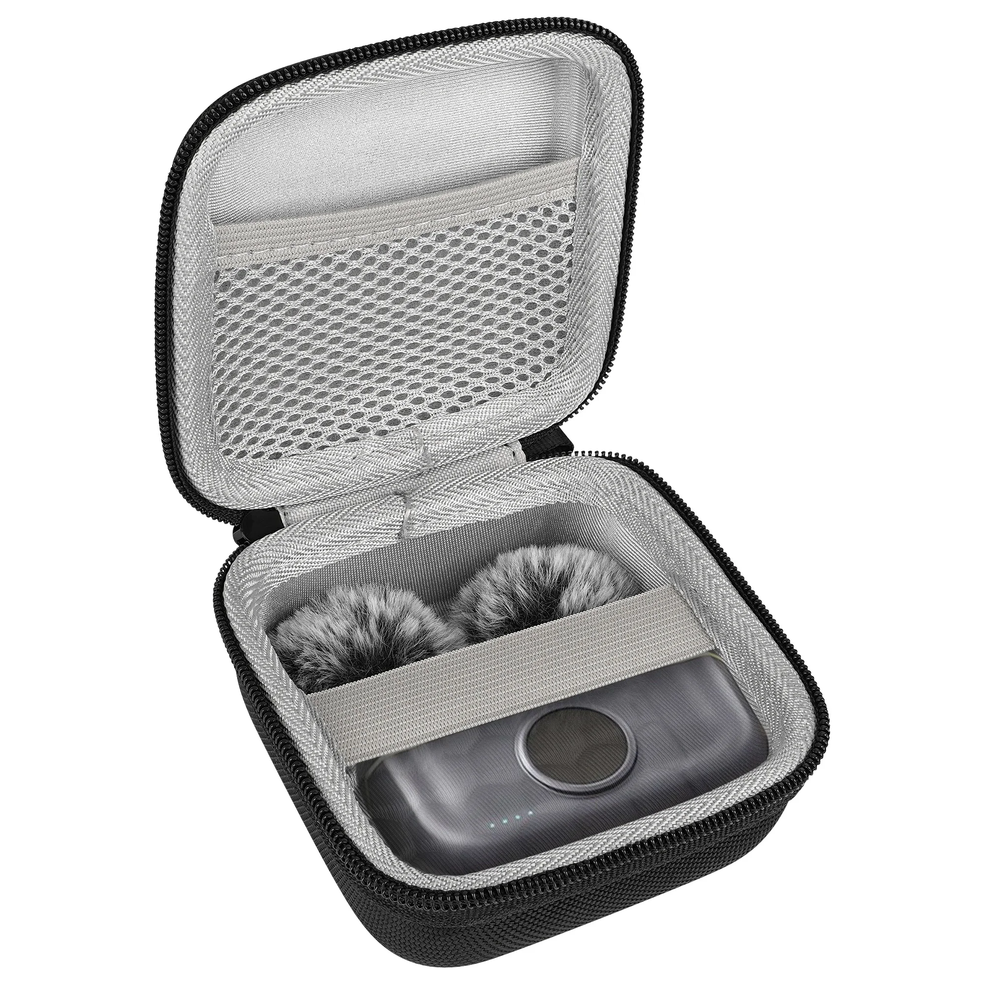 Geekria �tui de transport pour microphone compatible avec Hollyland Lark M2, Lark A1, Maono Wave T5, Boya BY-V3 �tui de chargement