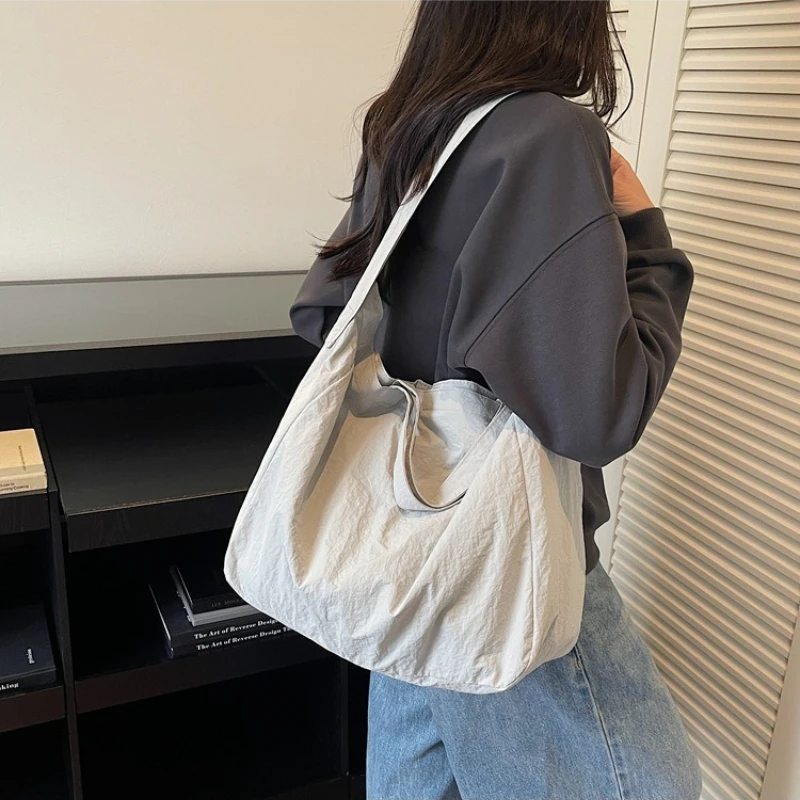 

New Versatile Crossbody Bags Vintage Pure Color Large Capacity Casual Shoulder Bags for Women Texture and Simple Communting Bag