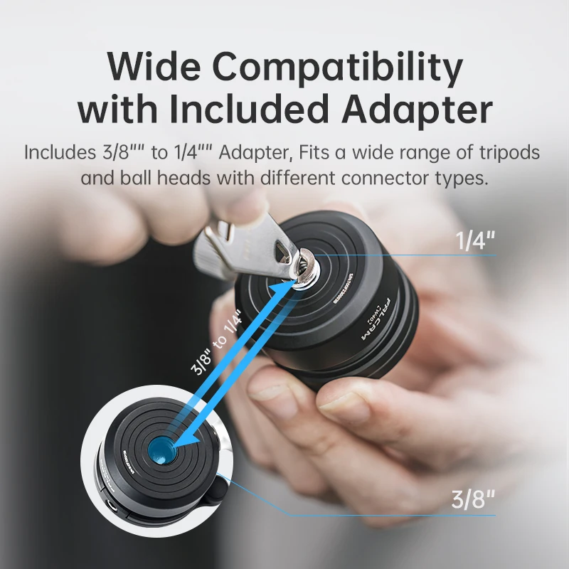 FALCAM W40 Ballhead وعاء صغير من سبائك الألومنيوم 360 درجة ° تعديل المستوى لكاميرا Treeroot الاحترافية حامل ثلاثي القوائم برأس كروي