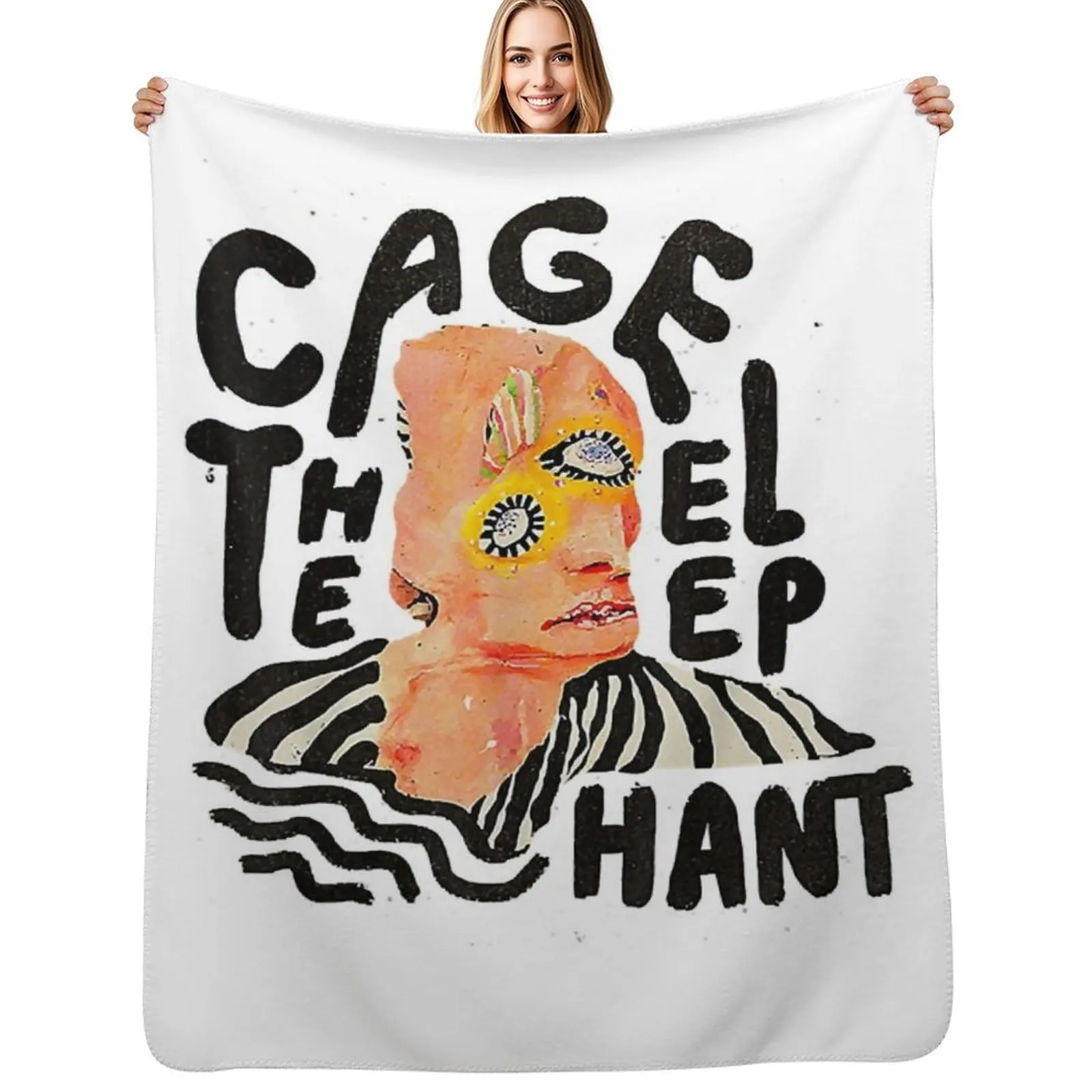 

Retro Cages Distresseds The Elephant S Throw Blanket Plaid on the sofa Beach Flannel Blankets For Bed Blankets