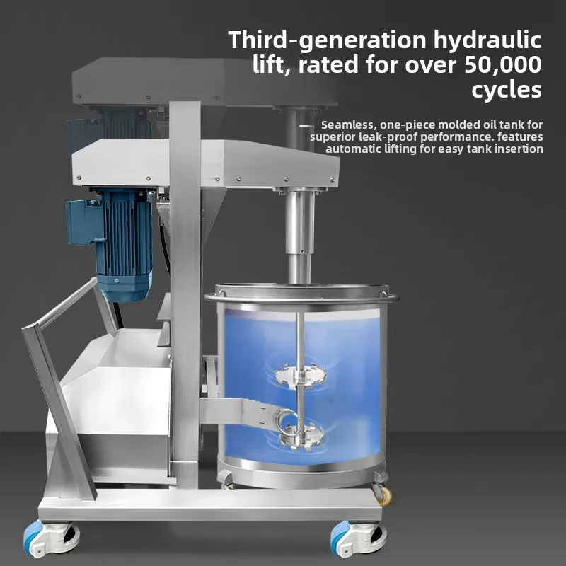 LLMM Lifting Worker 80/100/150/200 Liters Sanitary Stainless Steel Lifting Disperser Equipment