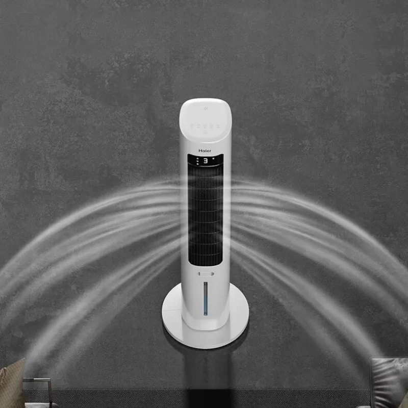พัดลมระบายความร้อนเครื่องปรับอากาศพกพา Haier 220V มีเพียงพัดลมไฟฟ้าประหยัดพลังงานความชื้นพัดลมทำความเย็นห้องนอน