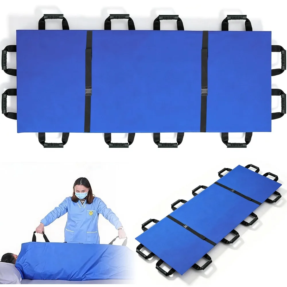 Drap de transfert pour patient alité 74*183cm avec poignées renforcées, tissu antidérapant pour le levage et le déplacement – Aide à la mobilité extensible pour les infirmières, les aidants et l'utilisation à domicile