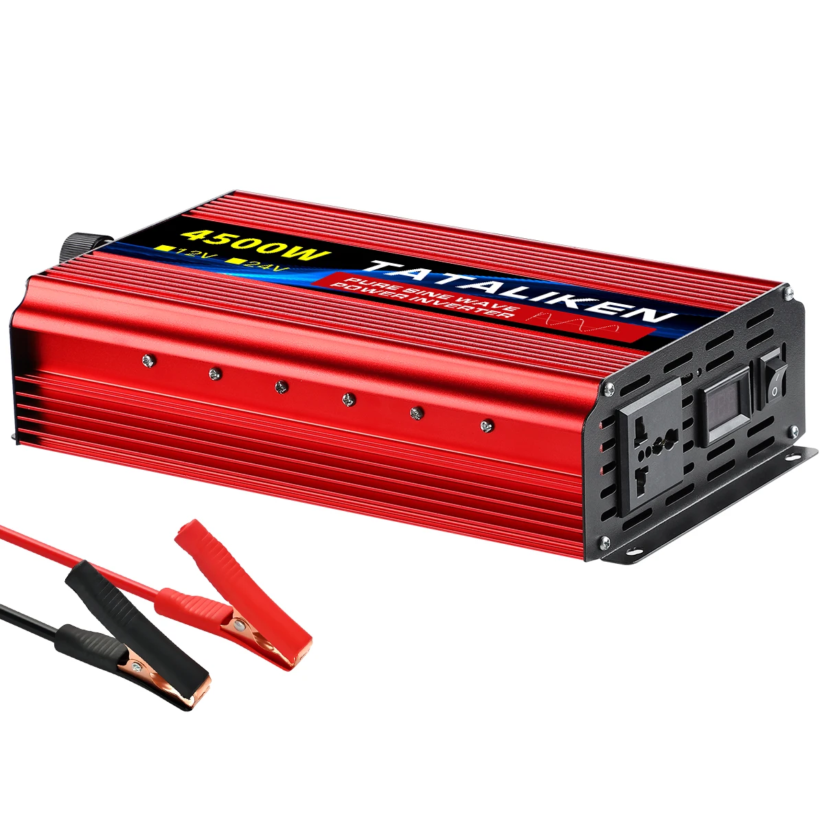 Pure Sine Wave Inverter 1000-10000W 50/60HZ Power Converter Solar Car Transformer With LED Display DC12V/24V To AC 220V Voltage