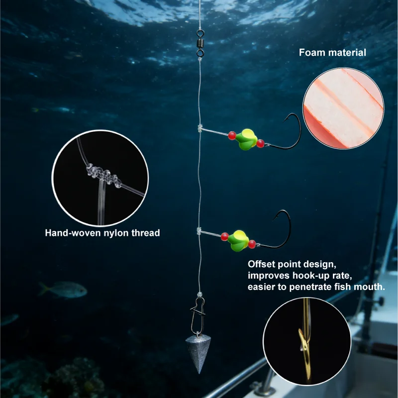 3/6 Pezzi Pompano Rigs Snell F - Snell Fishing Rig recensione e prezzo