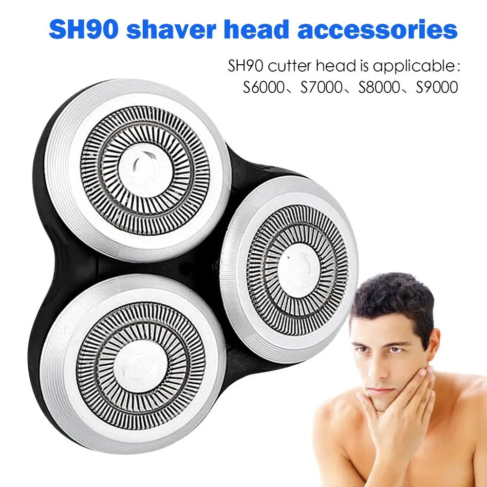 Universal Accessories Cutter SH90 Razor Parts Shaver Head Shaving Unit Rotaty Head For Philips  Norelco