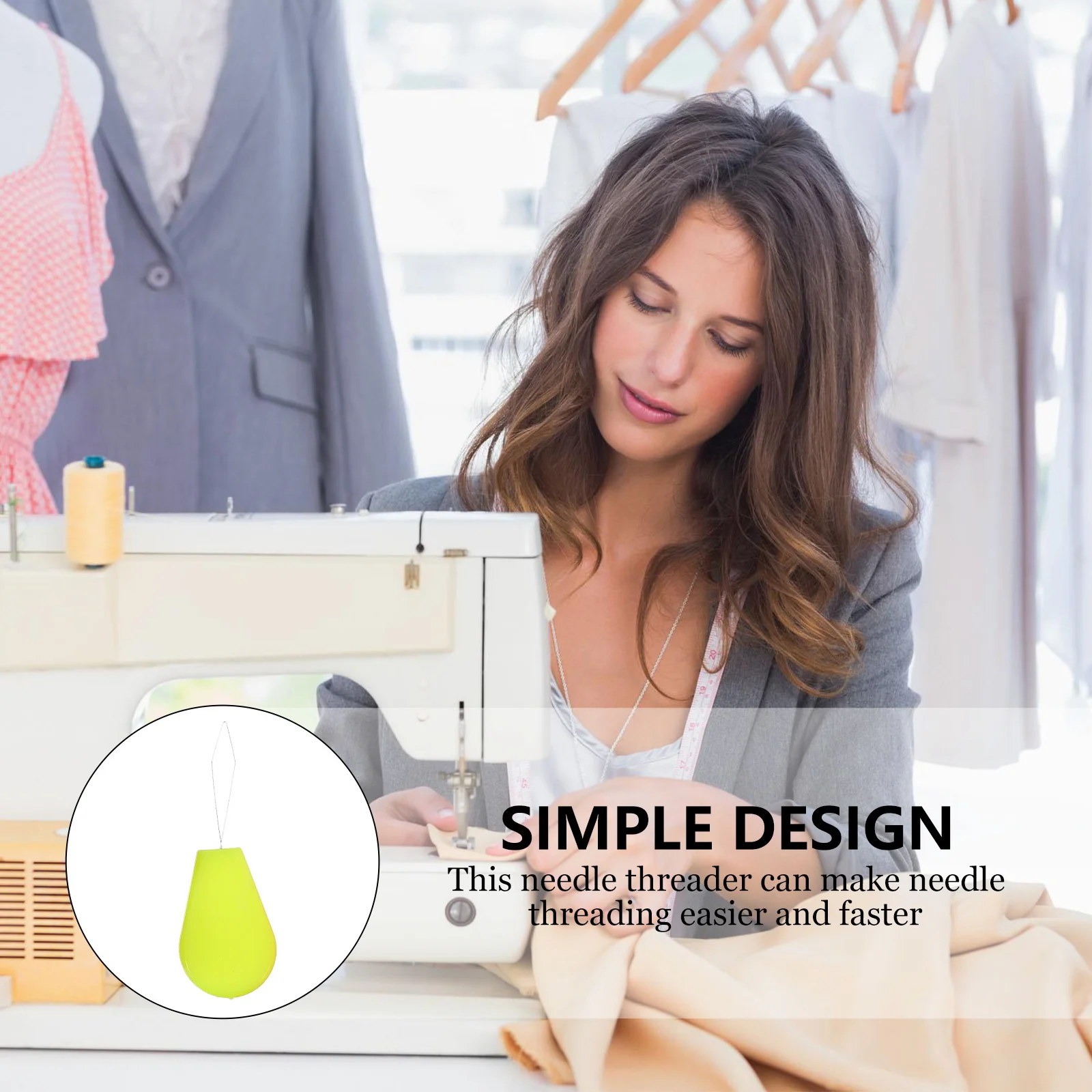 

1Set 12-Color Threads Sewing Machine Accessories Creative Needle Threader Flexible Rule Measuring Tool Sewing Tool Set