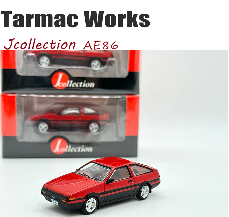 

Tarmac работает 1:64 Sprinter Trueno AE86 красно-черно отлитый под давлением Коллекционная Миниатюрная модель автомобиля